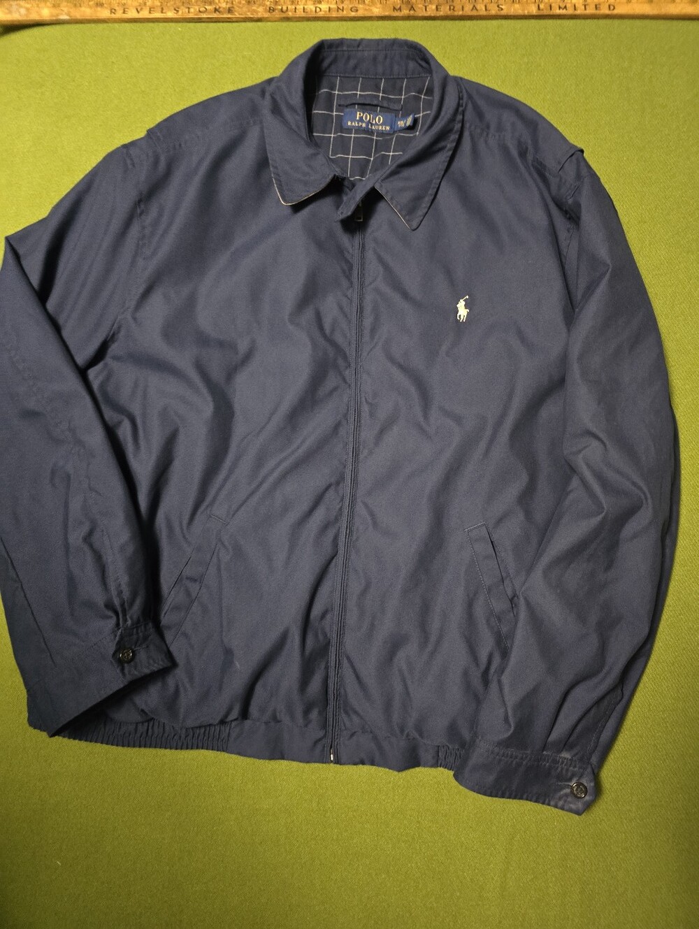 Polo by Ralph Lauren Navy Lightweight Zip Harrington
